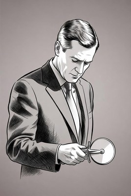 Man holding pizza cutter