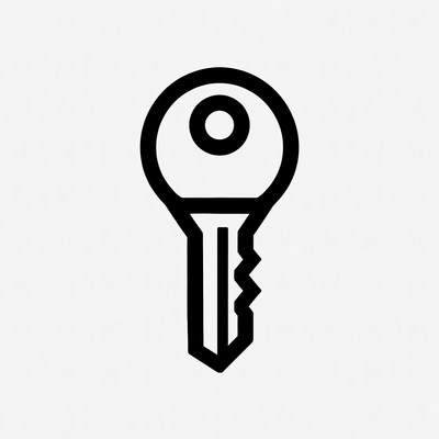 Black Key Icon