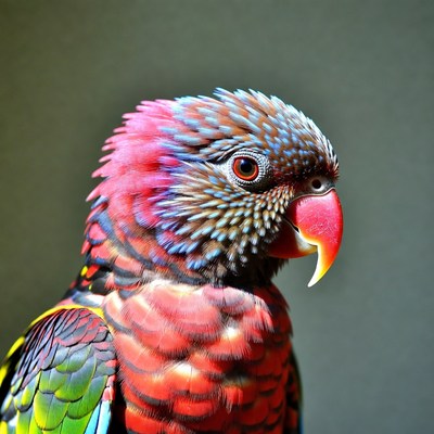 Colorful Rainbow Lorikeet Portrait
