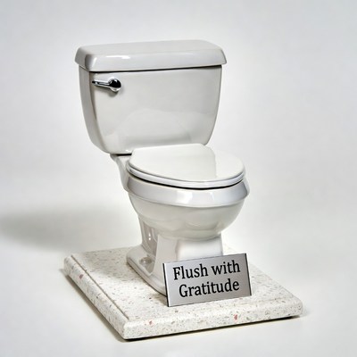 Flush with Gratitude Toilet Figurine