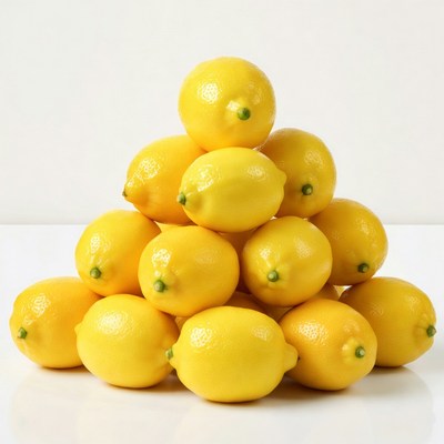 Stack of Fresh Lemons