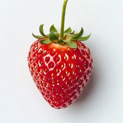 Fresh strawberry on white background