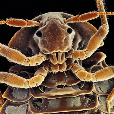 Close-up of woodlouse