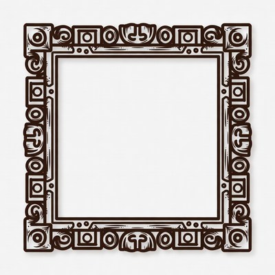 Ornate Brown Decorative Frame