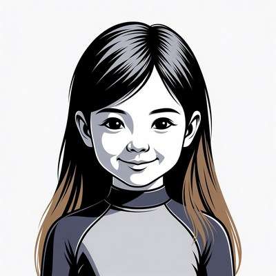 Asian girl in ao dai