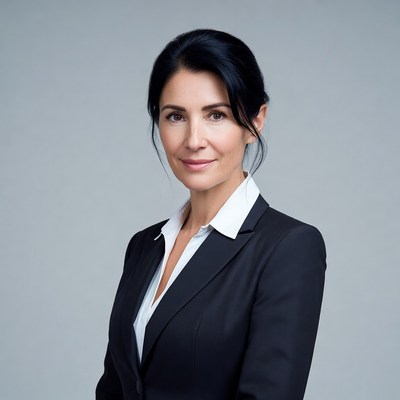Professional woman in black suit