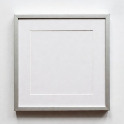 Empty Silver Picture Frame