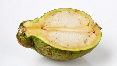 Sliced Open Green Soursop Fruit