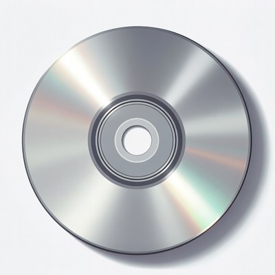 Shiny Silver Blank CD Disc