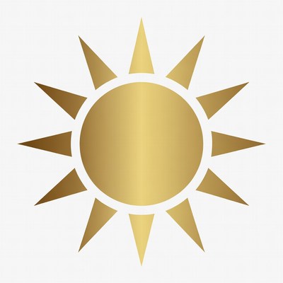 Golden Sun Clipart