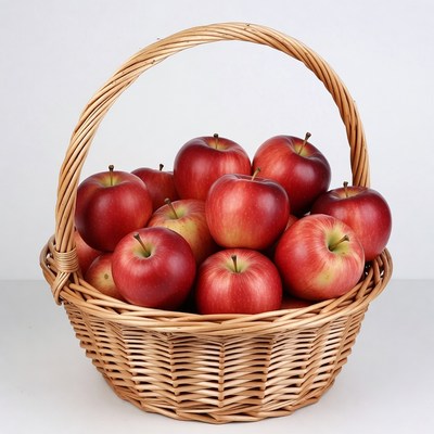 Basket of Fresh Red Apples