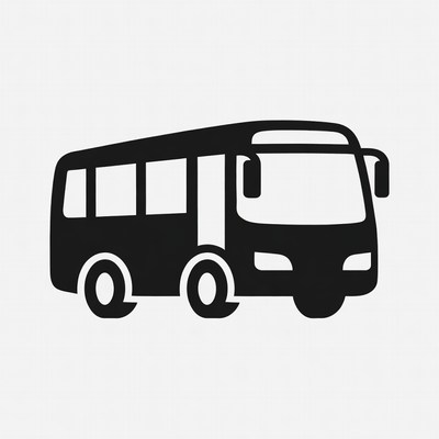 Black Bus Icon