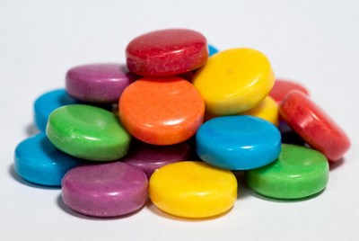 Colorful Candy Buttons Pile