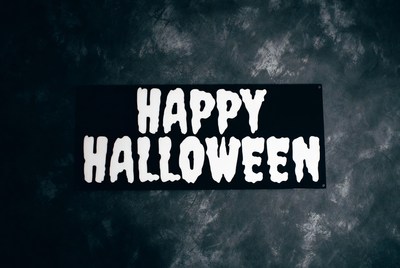 Happy Halloween Text Sign