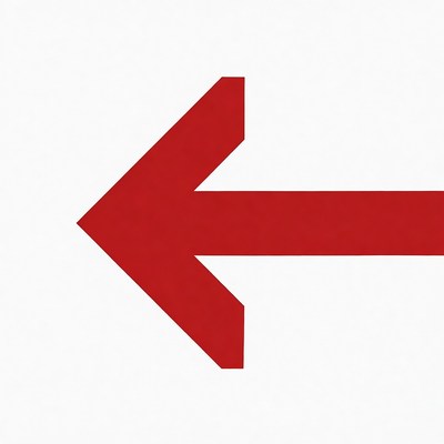 Red Left Arrow Icon