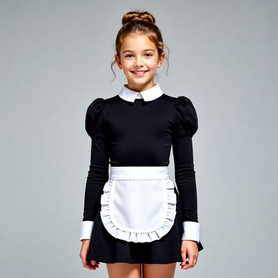 Girl in maid costume