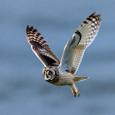Short-eared Owl Flying