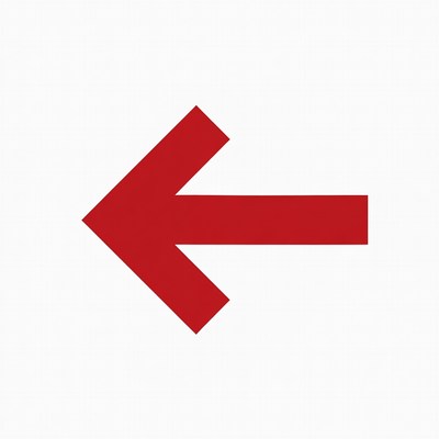 Red Left Arrow Icon