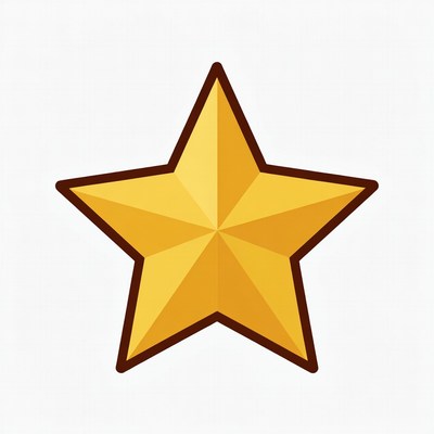 Yellow star illustration