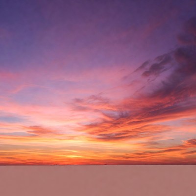 Vibrant Sunset Over Horizon