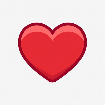 Red heart emoji icon
