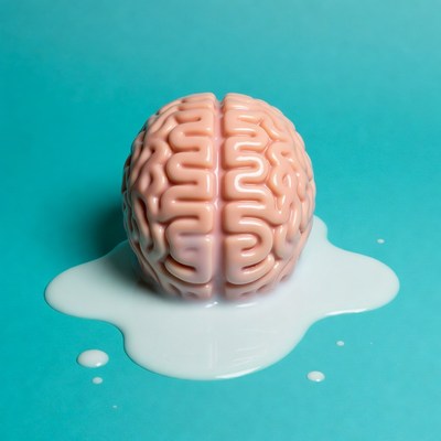 Brain in spilled milk