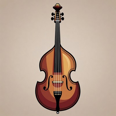 Double Bass Illustration