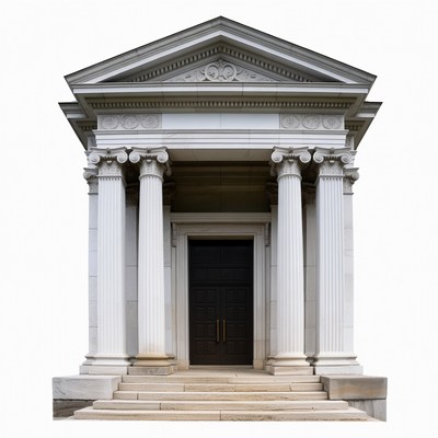 Classical Greek Temple with Columns