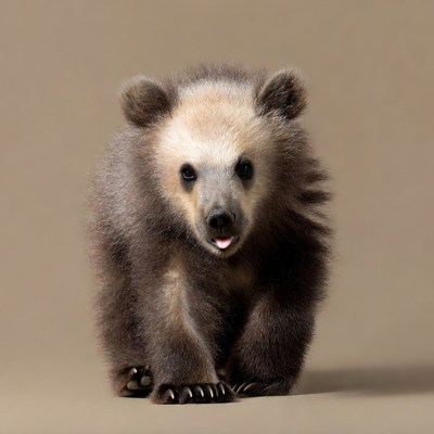 Cute baby bear cub
