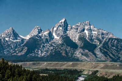 Grand Teton Mountains snowy peaks