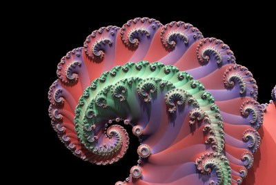 Colorful Fractal Spiral Pattern