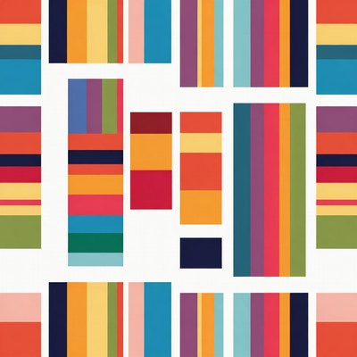 Colorful Vertical Stripes Pattern