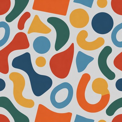 Colorful Abstract Geometric Shapes Pattern