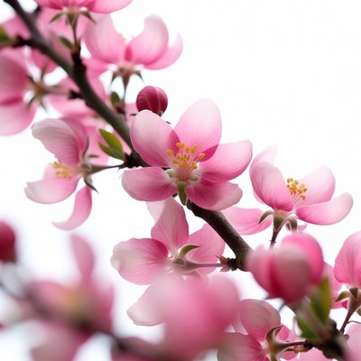 Pink Cherry Blossom Branch