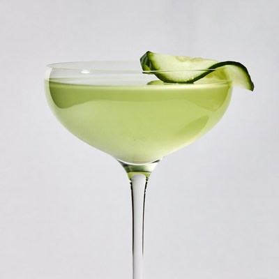 Green Cucumber Martini Cocktail