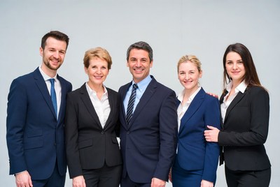 Business team standing together