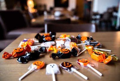 Halloween Candy Assortment on Table
