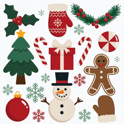 Christmas Clipart Icons Collection