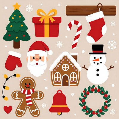 Christmas Clipart Icons Collection