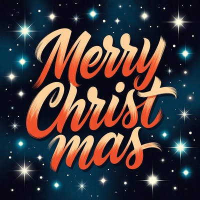 Merry Christmas with Stars