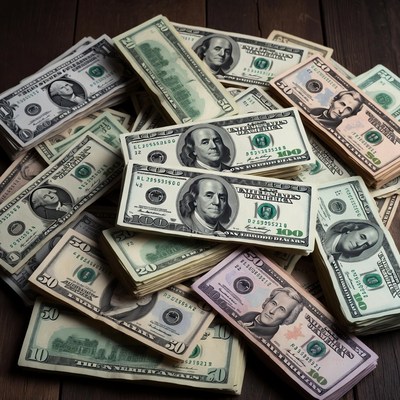 Stack of US Dollar Bills