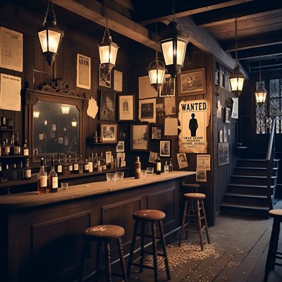 Old West Saloon Interior