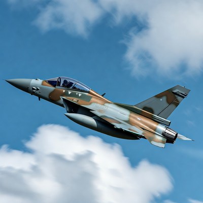 Dassault Rafale fighter jet flying