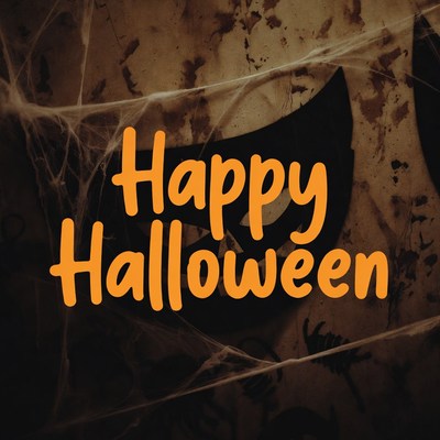 Happy Halloween with Spider Webs