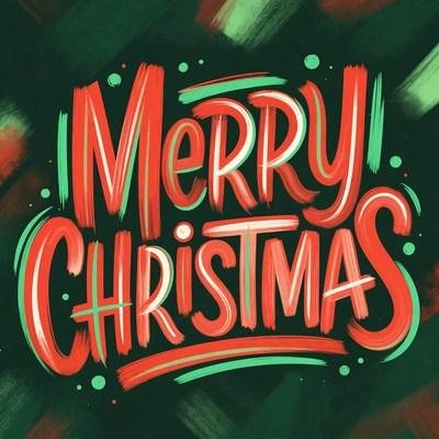 Merry Christmas Brush Lettering