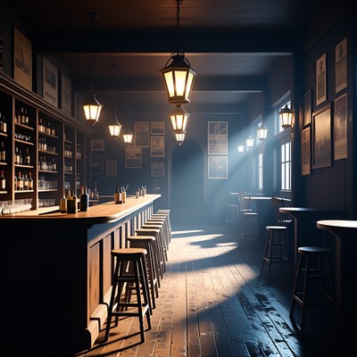 Cozy Vintage Bar Interior