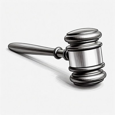 Wooden Gavel Illustration