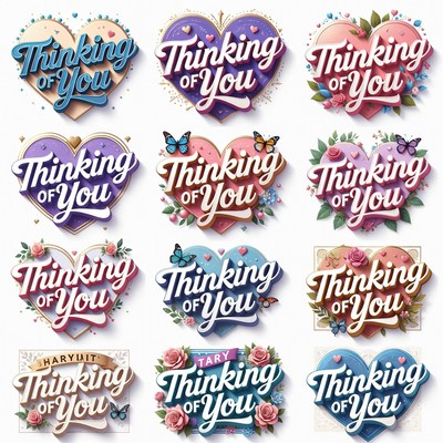 Thinking of You Heart Designs