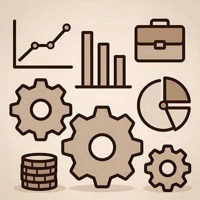 Business Icons Set Illustration