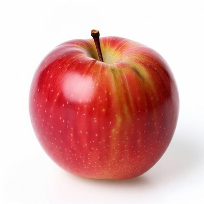 Red apple with stem